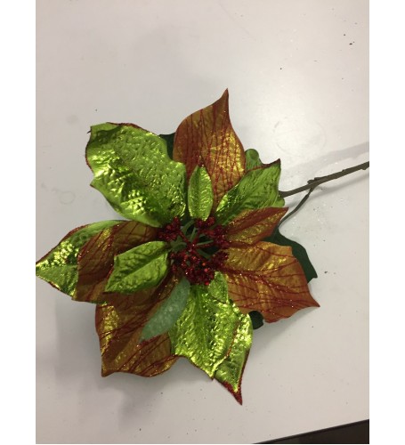 POINSETTIA GREEN & RED PICK 